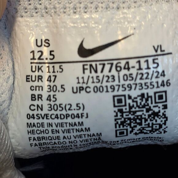 Nike Vapor Edge Speed 360 2 TB Football Cleats White Purple FN7764-115 Mens 12.5 - Picture 7 of 7